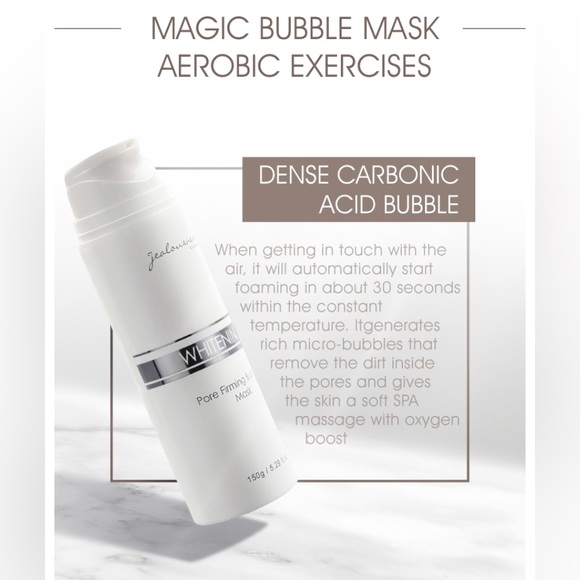 [JEALOUSNESS] Whitening and Pore Firming Bubble Facial Mask 150g NEW - Picture 4 of 13